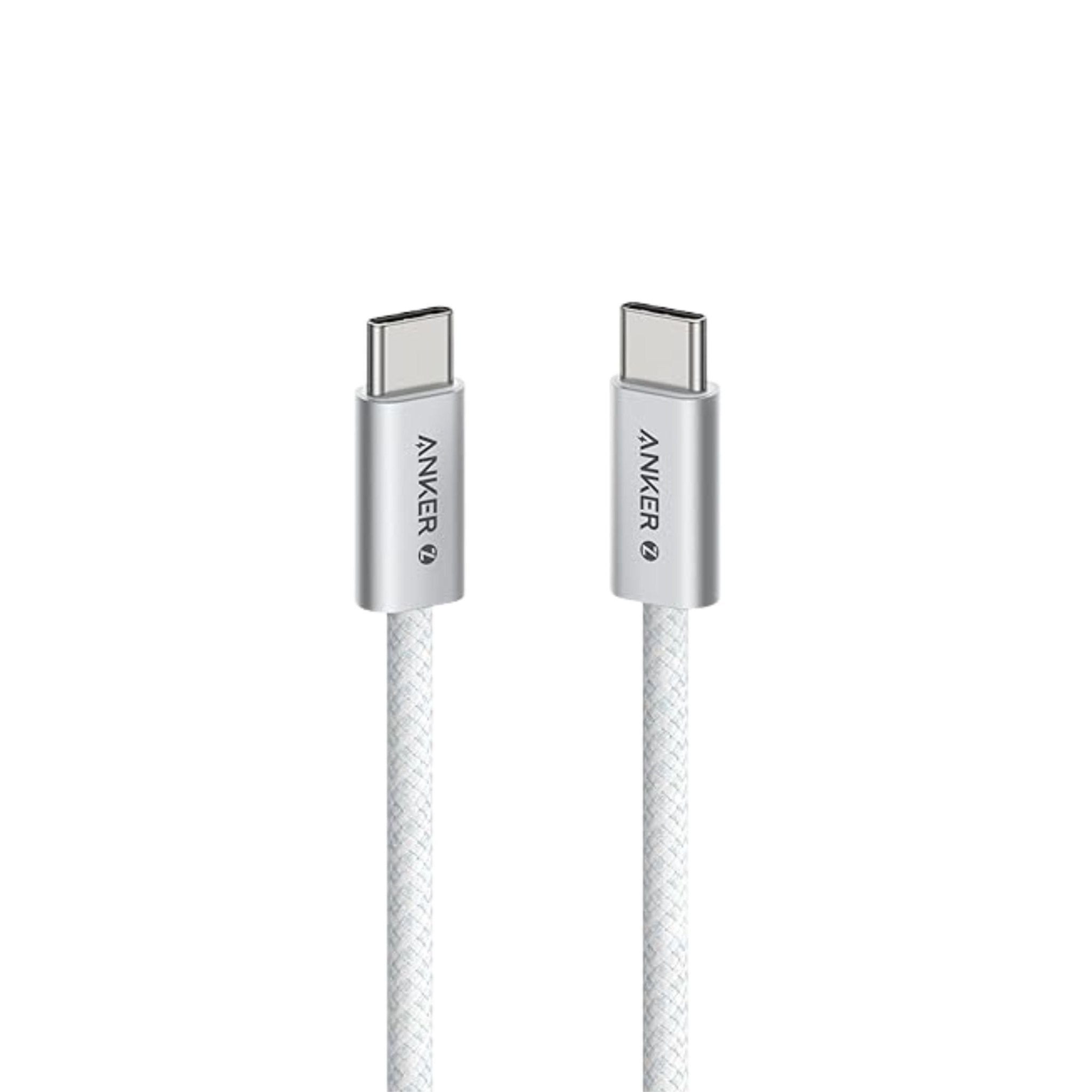 Anker Zolo USB-C to USB-C Cable 240W Braided 0.9m - White